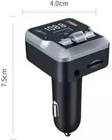 FM Transmiteris su Bluetooth 5.3 ir 2x USB C jungtimis