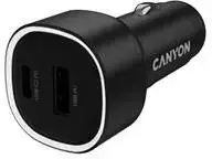 CANYON car charger OnDrive 85 PD 85W USB-A+USB-C Juodas