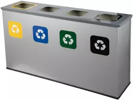 Alda 4 dalių rūšiavimo šiukšliadėžė 4 x 60 l 'Eco Station'