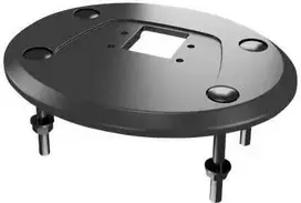 Laikiklis Multibrackets M Deskmount HD Grommet Base, Grommet Base, Juoda, Aliuminis, Stalas, 500g, 40 mm