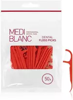 Mediblanc Dantų krapštukai su siūlu, 50 vnt.