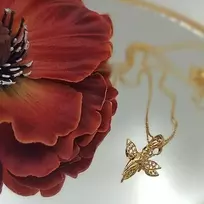 Grandinėlė su pakabuku Angelas, 44 cm