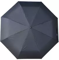 Juodas automatinis priešvėjinis skėtis