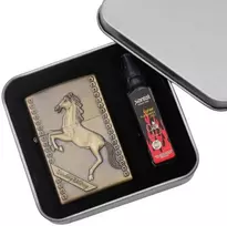 Benzininis žiebtuvėlis su Arkliu 2in1