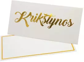 Vokas su kortele 'Krikštynos' 19x9,5 cm, 190 g