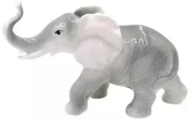 Porcelianinė statulėlė Dramblys, h 14 cm