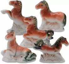Porcelianinė statulėlė Žirgas, 8 cm - 4