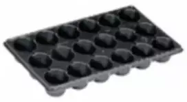 Agrimatco Daigykla 18 augalų 53x30x7.1cm/D8cm juoda