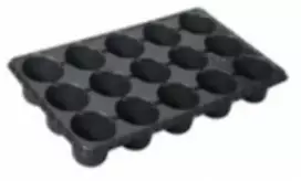 Agrimatco Daigykla 15 augalų 53x30x7.1cm/D9cm juoda