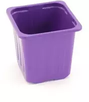 Hortes Kvadratinis daigų vazonėlis 6.5x6.5x7cm šviesiai violetinis