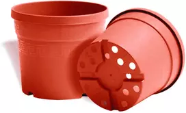 Idel Gėlių vazonas Tuscany Ø14.5cm H14cm plastikinis/rudas