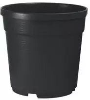 Idel Gėlių vazonas Tuscany Ø19cm H16cm plastikinis/juodas