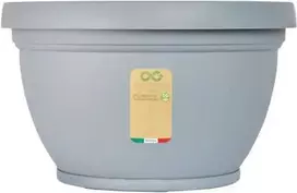 Maceflor Gėlių vazonas Lipari Ø27.5cm H16cm plastikinis/šv.pilkas