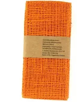 Krakmolyta džiutinė juosta W8.5cm L300cm oranžinė