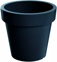 Dekoratyvinis gėlių vazonas Lofly Ø24.5cm H22.5cm plast./antracito sp.