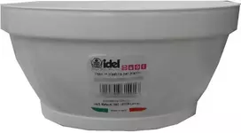 Idel Dekoratyvinis lėkštas gėlių vazonas Classic D20.5cm/H9cm baltas