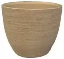 Dekoratyvinis gėlių vazonas Pur LENI 14cm antikinės smėlio sp.