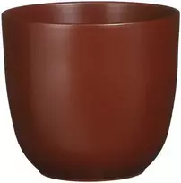 Dekoratyvinis gėlių vazonas Tusca Ø19.5cm H18.5cm keraminis/t. rudas