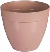 Idel Dekoratyvinis gėlių vazonas Touch Ø30cm H26.3cm plastikinis/rudas