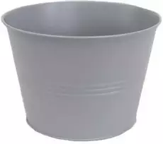 Dekoratyvinis lėkštas gėlių vazonas Ø20cm H14cm metalinis