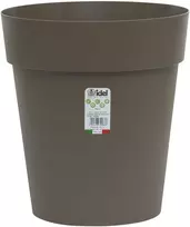 Idel Dekoratyvinis gėlių vazonas Classic high Ø20.5cm H20.2cm plastikinis/pilkai rudas