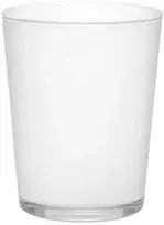 4Living Dekoratyvinis gėlių vazonas Ø13cm H16cm stiklinė/balta