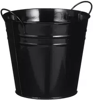 Dekoratyvinis gėlių vazonas Joey Mica Decorations Ø16cm H15cm metalinis/juodas
