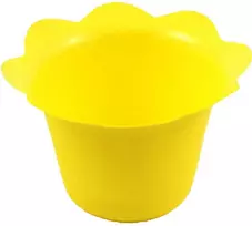 Dekoratyvinis gėlių vazonas D12cm/H8.7cm 102U/geltonas