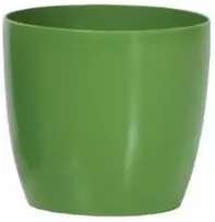 Prosperplast Dekoratyvinis gėlių vazonas Coubi D19cm/H17cm alyvuogių sp./apvalus/plastikinis