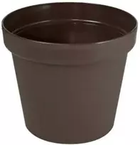 Patrol Dekoratyvinis gėlių vazonas Patio D19cm/H16cm rudas
