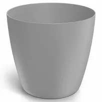 Dekoratyvinis gėlių vazonas Mate Ø12cm H11cm plastikinis/š.pilkas