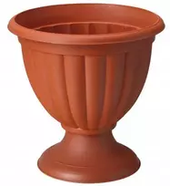 Dekoratyvinis gėlių vazonas Grace D23cm H23cm plastikinis/rudas