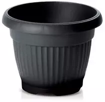 Prosperplast Dekoratyvinis gėlių vazonas Terra D20cm/H15.5cm antracito sp.