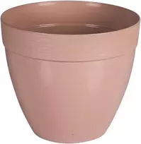 Idel Dekoratyvinis gėlių vazonas Touch Ø20cm H17.3cm plastikinis/rudas
