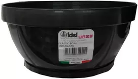 Idel Dekoratyvinis lėkštas gėlių vazonas Classic D16cm/H8cm antracito sp.