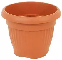 Prosperplast Dekoratyvinis gėlių vazonas Terra D25cm/H19.5cm terakotos sp.