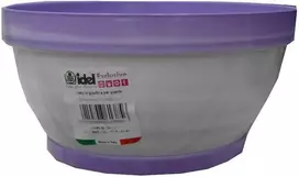 Idel Dekoratyvinis lėkštas gėlių vazonas Classic D16cm/H8cm baltas/violetinis