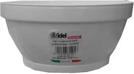 Idel Dekoratyvinis lėkštas gėlių vazonas Classic D16cm/H8cm baltas