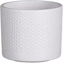 Dekoratyvinis gėlių vazonas Era Ø10cm H9cm keraminis/baltas