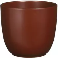Dekoratyvinis gėlių vazonas Tusca Ø17cm H16cm keraminis/t. rudas