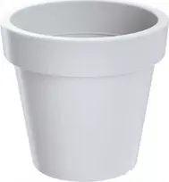 Prosperplast Dekoratyvinis gėlių vazonas Lofly D13.4cm/H12cm baltas