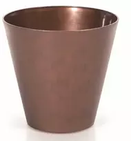 Prosperplast Dekoratyvinis gėlių vazonas Tubus Corten Ø20cm H18.7cm plastik./bronzos sp.
