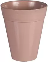 Idel Dekoratyvinis gėlių vazonas Dante Ø13cm H15.5cm plastikinis/rudas