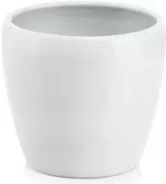 Polnix Dekoratyvinis gėlių vazonas Barcelona D14cm/H13cm baltas/keraminis