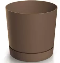 Dekoratyvinis gėlių vazonas Tubo P Ø23.9cm H23.1cm plastikinis/rudas