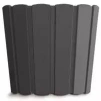 Dekoratyvinis gėlių vazonas Boardee Basic D28.5cm H25.6cm plast./antracito sp.