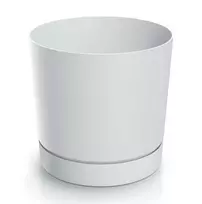 Prosperplast Dekoratyvinis gėlių vazonas Tubo P Ø19.9cm H19.6cm plastikinis/baltas