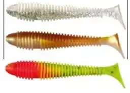 Guminis masalas-žuvytė Grubber Shad Konger 9.5cm baltas