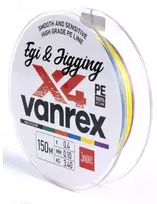 Pintas valas Vanrex Egi&Jigging X4 Braid Lucky John 0.10mm/150m Multi Color