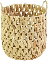 Pintas krepšys su rankenomis FYD Ø35cm/H39cm natūralios sp.